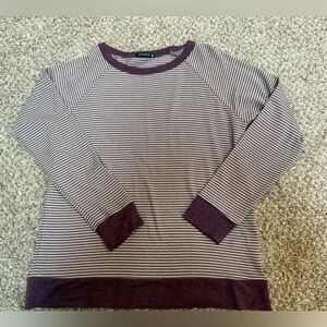Staccato Purple and Cream Striped Top